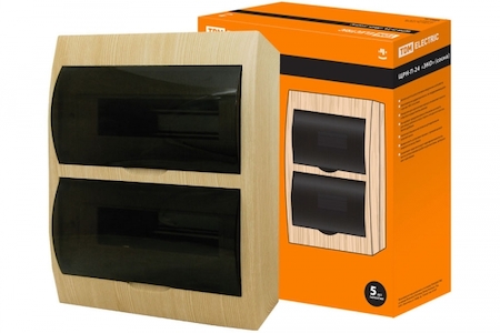 TDM ELECTRIC SQ0901-0018 Бокс ЩРН-П-24 модулей навесной пластик IP41 "Эко" (сосна) TDM